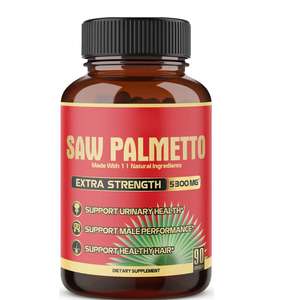 Capsules de Palmier Nain de Haute Qualité, Soutien de la Prostate à l'Ashwagandha, Boost d'Énergie, Favorise la Croissance des Cheveux, Bloqueur de <span class=keywords><strong>DHT</strong></span> - Product Image 1