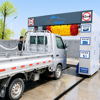 Machine de lavage de voitures automatique à portique à mouvement alternatif avec 5 brosses et système de diagnostic automatique des pannes pour les exploitants de laveries automobiles