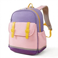 Sac à dos pour enfants personnalisé, mignon, géométrique, imperméable, avec poche latérale, léger, durable, pour garçons et filles