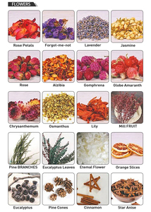 Candele di Lusso in Cera di Soia Fatte a Mano con Decorazioni di Fiori Secchi e Perle per Regali di Nozze, in Barattolo di Metallo, Profumate, per Arredamento Casa - Product Image 3