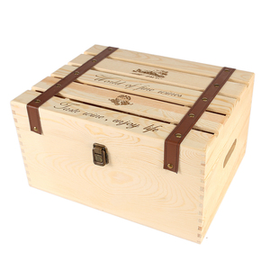 Bán buôn Nút Đóng Cửa 2 Chai Thông Wooden Box Wine Mang Crate Để Bán - Product Image 5