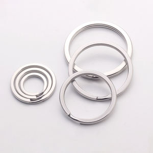 พวงกุญแจสแตนเลส 304 ขายส่ง ขนาด 15 20 23 25 28 30 31 32 33 35 38 มม. แบบแบน แยกส่วน อุปกรณ์เสริม - Product Image 1