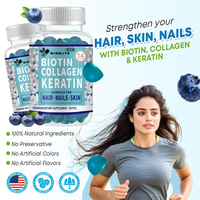 Gummies de biotine, collagène et kératine – Complément nutritionnel équilibré aux nutriments essentiels – Format gommeux délicieux pour le bien-être quotidien