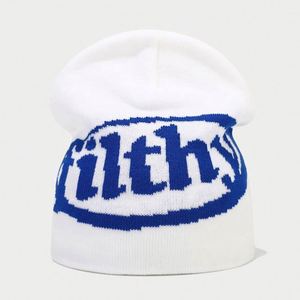 Bonnet d'hiver unisexe personnalisé en gros avec motif lettre brodé à la main, tricot jacquard en tissu courant pour adultes - Product Image 3