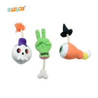 Jouet en peluche pour chien Famipet, nouveau design amusant sur le thème d'Halloween, doux, froissé, rembourré, avec sonnette