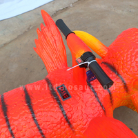 Amusant amusant juste animatronique ride dragon sur jouet cour extérieure