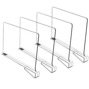 Separador de estantes deportivos, separador de estantes acrílicos para el hogar, armario, armario, despensa, tienda, sala de exposición - Product Image 1