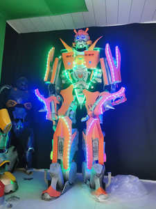 Disfraz <span class=keywords><strong>de</strong></span> Robot con Luces LED <span class=keywords><strong>de</strong></span> Alta Calidad en Material EVA <span class=keywords><strong>de</strong></span> 2.7 Metros (9 Pies) <span class=keywords><strong>de</strong></span> Altura <span class=keywords><strong>para</strong></span> Adultos, Ideal <span class=keywords><strong>para</strong></span> Halloween, Carnaval, Fiestas y Actuaciones - Product Image 6