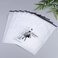 Bolsas de Plástico con Cierre Zip para Camisetas con Logotipo Impreso Personalizado, Bolsas con Cierre Reutilizables Mate Esmeriladas para Empacar Ropa
