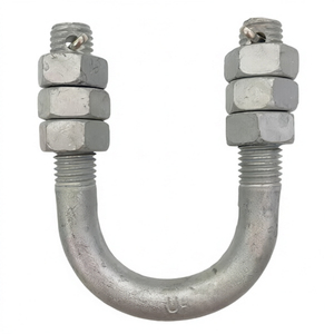 Carbon Steel U Type Bolt Galvanized Fastening Hardware For Outdoor Overhead Power Pole Installation - Product Image 2