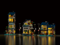 XMORK 2026 Meilleure Vente 813 Pièces 3-en-1 Villa de Vacances en Bord de Mer Blocs de Construction Briques Modèle Maison de Plage Jouet Éducatif en Plastique ABS