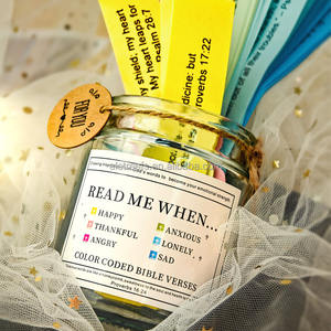 Cadeaux bibliques chrétiens Encouragement de Dieu Pot d'écriture <span class=keywords><strong>jésus</strong></span> à code couleur avec verset biblique - Product Image 2