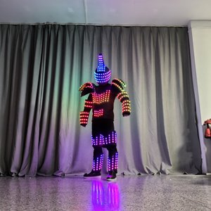 Costume de scène lumineux LED pour boîte de nuit KTV, tenue de performance, transmission de lumière rapide - Product Image 2