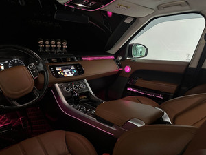 AUTOWELLUS - Luz Ambiental LED de Lujo de 12 V para Range Rover <span class=keywords><strong>Vogue</strong></span> 2014-2017, Actualización Interior, Lámpara de Atmósfera, Marco de Techo Iluminado - Product Image 5