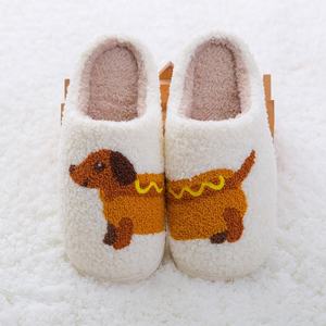 Pantuflas para Mujer, Mayoristas, Pantuflas Personalizadas con Diseño de Dachshund, Pantuflas de Felpa para Invierno, Pantuflas Peludas para el Hogar - Product Image 6