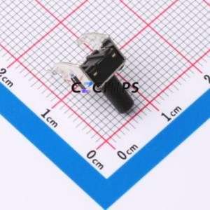 TC-6615-10-260G Tactile Switch Through hole Component (THT) Switch Single Pole Single Throw Round Button 2.6N 10mm - Product Image 2