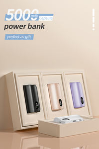 5000มิลลิแอมป์ต่อชั่วโมง<span class=keywords><strong>ท</strong></span>ี่ชาร์จแบตสำรองแบบพกพาขนาดเล็กสำหรับ iPhone พร้อมปลั๊กคู่ชนิด C ในตัวและอินเตอร์เฟซ iPhone สลับได้ง่าย - Product Image 6