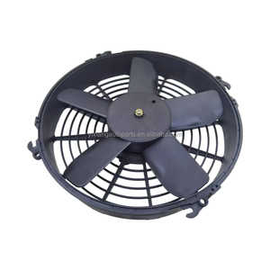 Ventilador eléctrico de CA de 160W, 24V, para <span class=keywords><strong>autobús</strong></span> <span class=keywords><strong>261</strong></span> con marco de red, accesorio de Kit de radiador de succión de hoja recta de cinco aspas - Product Image 1