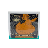 Boîte de présentation en acrylique personnalisable de qualité supérieure Yageli, impression laser, fermeture à bouton, base colorée, pour ranger des cartes précieuses