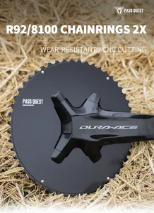 PASS QUEST 110bcd <strong>Chainring</strong> for <strong>Shimano</strong> ULTEGRA R8100 Dura-ace R9200 48-35T 53-39T 54-40T 56-42T 60-46T 12S Road Bike Chainwheel - Product Image 6