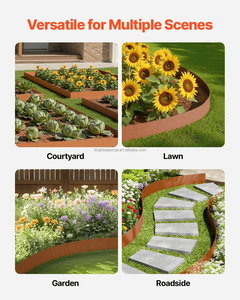 Bordure de jardin en acier <span class=keywords><strong>Corten</strong></span>, bordure paysagère en acier patinable pour parc extérieur - Product Image 4