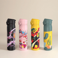 Gobelet à pression de bouteille sous vide à ressort de 400ml(13oz) avec tasse de base détachable, logo étanche et prêt pour le voyage personnalisable