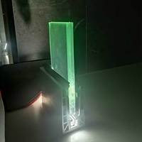 Rampe de balcon moderne en verre brossé pour extérieur, avec éclairage LED, profilé en U en aluminium, pour escalier en verre sans cadre intérieur