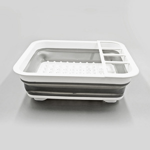 New lưu trữ nhà bếp Holders ráp món ăn khô giá cho nhà bếp và cắm trại ráp món ăn drainer, Silicone khô giỏ - Product Image 3