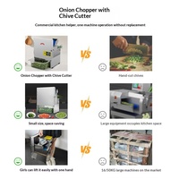Mond.uk Coupe-légumes électrique commercial 150 kg/h, silencieux, pour oignon vert, machine professionnelle à découper les piments en anneaux pour barbecue