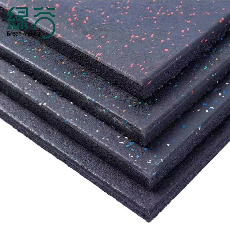 15mm thick high density noise-proof gym rubber flooring with wholesale price