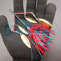 Offre Spéciale Lunker Spinner Appâts 23g Métal Tandem Spin Willow pour Poisson D'eau Salée Leurre De Pêche Polyvalent pour Bass Pike Bubble