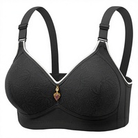 Soutien-gorge push-up sans armatures fin et léger pour l'été, anti-affaissement, avec strass et bretelles réglables, idéal pour les mamans