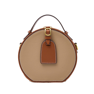 Bolso Redondo Mini para Mujer – Bolso Bandolera y de Hombro de Piel de Vacuno de Primera Capa, Disponible al por Mayor - Product Image 1