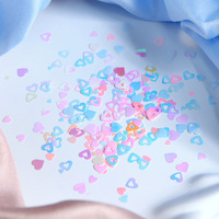 Paillettes pour ongles papillon colorées avec logo gratuit, paillettes brillantes couleur sirène