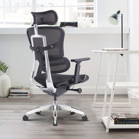 Chaises de bureau haut de gamme en maille à dossier haut réglable, ergonomiques, grandes et hautes, certifiées Bifma