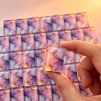 Jeu de Mahjong américain moderne de luxe avec tuiles en acrylique à dos coquillage irisé, idéal pour les amateurs de Mahjong et parfait pour offrir en cadeau