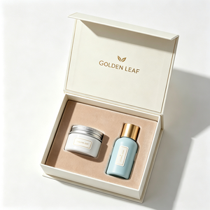 Boîte cosmétique de luxe avec logo personnalisé, insert floqué et fermeture magnétique - Emballage rigide avec estampage à chaud doré pour les marques de beauté - Product Image 2