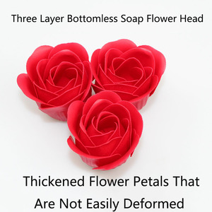 Flor de Jabón 3D de Plástico de Tres Capas, Simulación de Rosa Eterna sin Base - Product Image 6
