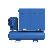 Compresseur d'air à vis portable et silencieux DUKAS 16 bars à entraînement direct, quatre-en-un, refroidi par air, 22 kW, AC, lubrifié à l'huile, haute performance