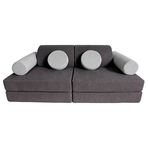 Canapé modulaire pour enfants en mousse haute densité, canapé de jeu <span class=keywords><strong>convertible</strong></span>, meubles durables et lavables pour tout-petits - Product Image 3