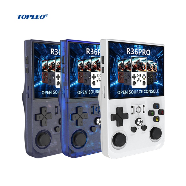 Topleo Handheld Game Console Retro Video Best R36 Max Pro Mini Emulator Game Console Handheld Game Players