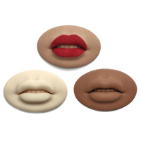 Peau d'entraînement 3D en silicone pour microblading, accessoires de maquillage permanent pour lèvres et dents, lèvres artificielles faciles à utiliser – Vente en gros