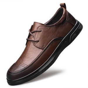 Zapatos de Hombre de Moda 2026, Transpirables, Estilo Británico, de Cuero Genuino Suave, Zapatos Casuales para Hombre, Venta al Por Mayor - Product Image 2