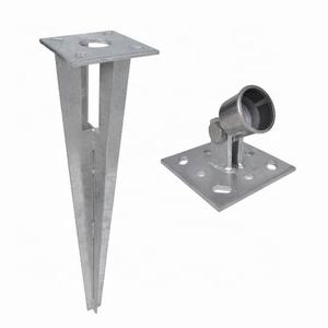 Anclaje de poste galvanizado para cercado de jardín - Product Image 4