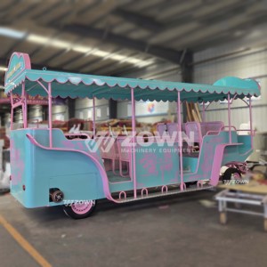 รถม้าไฟฟ้าตกแต่งลายการ์ตูนสำหรับการขนส่งผู้เข้าชมสวนสนุก - Product Image 3