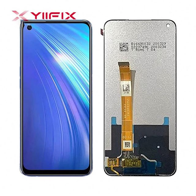 6.5 Inch for Oppo Realme 6 RMX2001 LCD Display Touch Screen Digitizer Panel Glass Assembly for Realme 6 LCD