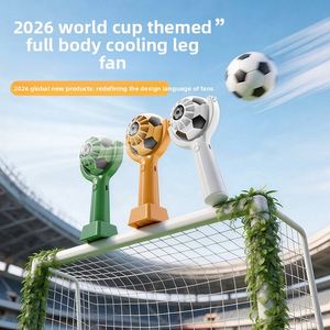 2026 Football New Mini Silent USB Halter Neck Mobile <b>Phone</b> Holder Handheld Fan Keyboard <b>Control</b> - Product Image 2