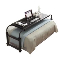 Table de lit mobile réglable en hauteur, anti-chute, durable, pour chambre à coucher, en panneau de bois moderne, pour les personnes qui aiment se détendre au lit