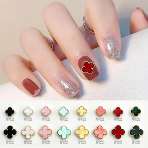 Nueva Joyería de Circonio, Adorno de Uñas con Forma de Flor de Cuatro Pétalos, Decoración de Uñas con Trébol, Adhesivo para Uñas, Venta al por Mayor - Product Image 4