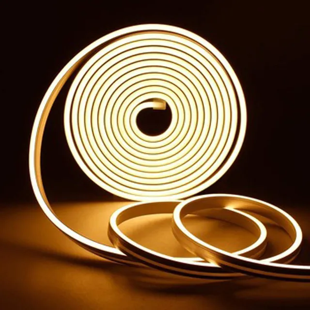 8 Multicolor 5m Roll For Ceiling Bar Counter Cabinet Lighting Waterproof 12v Silicon Material Led Neon Light Led Strip Light